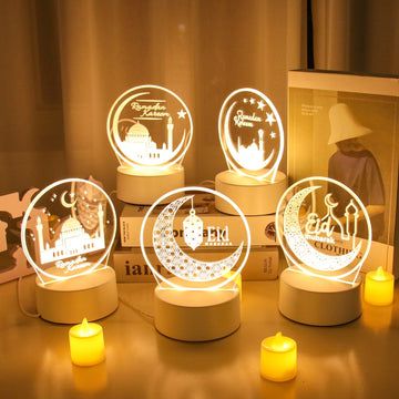 3D Transparent LED Night Lamps